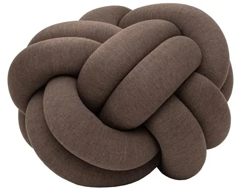 Design House Stockholm Knot Kissen XL Braun