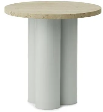 Normann Copenhagen Dit Beistelltisch Hellgrün/Travertine Light