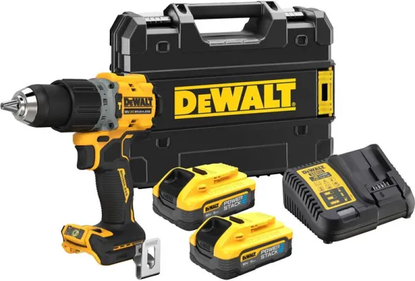 DeWalt 18V XR bürstenloser Schlagbohrschrauber - 2 x Powerstack 5Ah Akkus