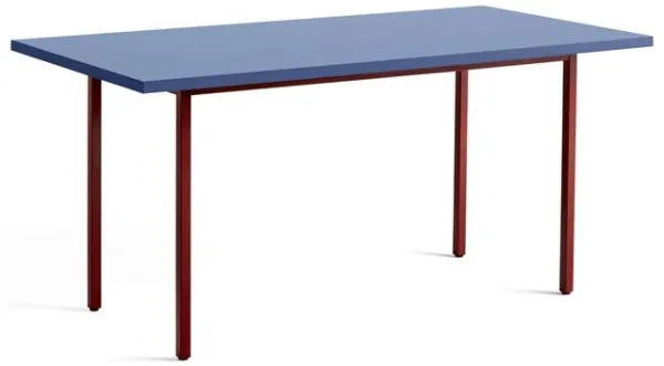 HAY Two-Colour Esstisch L160 Maroon Rot/Blau